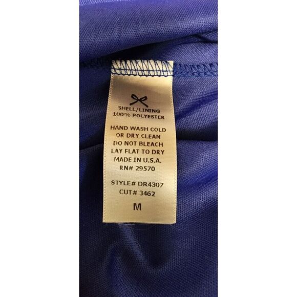 Everly Womens Blue/Orange Diamond Pattern Shift Dress Size Medium - Picture 9 of 9